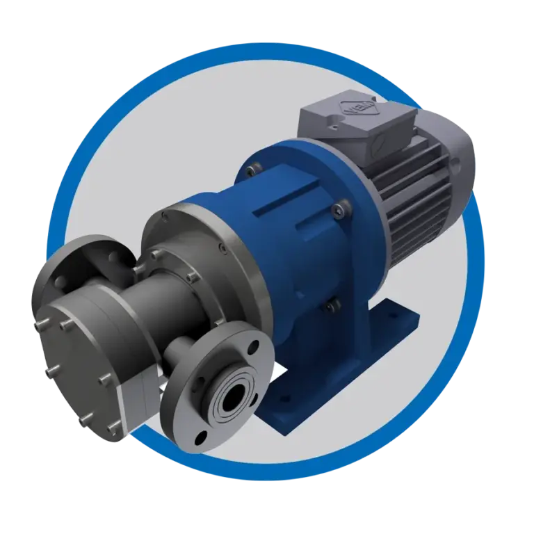 Magnetgekuppelte Zahnradpumpe TEF-MAG® aus Kunststoff