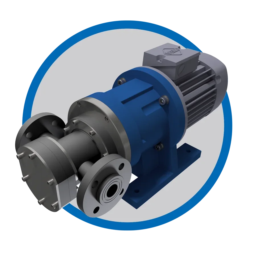 Magnetgekuppelte Zahnradpumpe TEF-MAG® aus Kunststoff