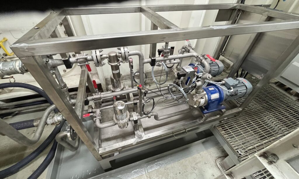 Pumpenmodul mit zwei VANE-MAG® MPA 1514.2 auf der Bohrplattform